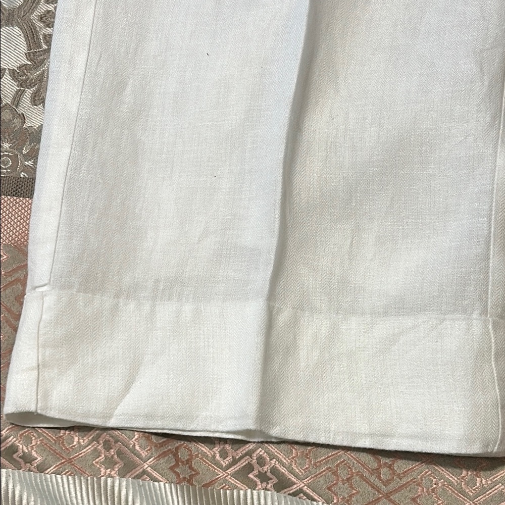 Coldwater Creek women white linen Pants size 16 - Picture 5 of 5